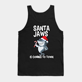 Santa Jaws is Coming to Town Tank Top